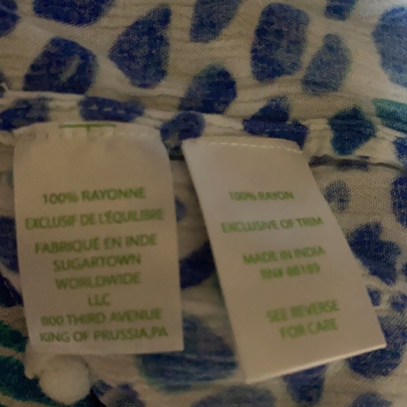 LILLY PULITZER Nita off shoulder top BlueTang Gang - Picture 7 of 8